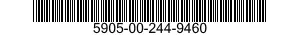 5905-00-244-9460 RESISTOR,VARIABLE,WIRE WOUND,NONPRECISION 5905002449460 002449460