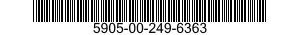 5905-00-249-6363 RESISTOR,VARIABLE,WIRE WOUND,NONPRECISION 5905002496363 002496363