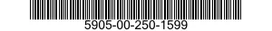 5905-00-250-1599  5905002501599 002501599