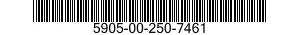 5905-00-250-7461 RESISTOR,VARIABLE,WIRE WOUND,NONPRECISION 5905002507461 002507461