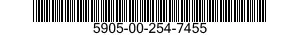 5905-00-254-7455 RESISTOR,FIXED,COMPOSITION 5905002547455 002547455