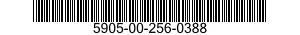 5905-00-256-0388 RESISTOR,FIXED,COMPOSITION 5905002560388 002560388