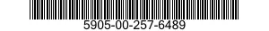 5905-00-257-6489 RESISTOR,FIXED,WIRE WOUND,INDUCTIVE 5905002576489 002576489