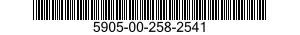 5905-00-258-2541 RESISTOR,FIXED,WIRE WOUND 5905002582541 002582541