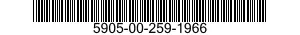 5905-00-259-1966 RESISTOR,THERMAL 5905002591966 002591966