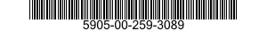 5905-00-259-3089 RESISTOR,FIXED,WIRE WOUND 5905002593089 002593089