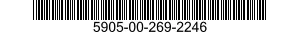 5905-00-269-2246 RESISTOR,FIXED,WIRE WOUND,INDUCTIVE 5905002692246 002692246