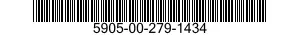 5905-00-279-1434 RESISTOR,FIXED,WIRE WOUND,INDUCTIVE 5905002791434 002791434