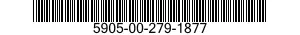 5905-00-279-1877 RESISTOR,FIXED,COMPOSITION 5905002791877 002791877