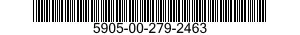 5905-00-279-2463 RESISTOR,VARIABLE,NONWIRE WOUND,NONPRECISION 5905002792463 002792463