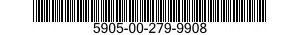 5905-00-279-9908 RESISTOR,FIXED,WIRE WOUND,INDUCTIVE 5905002799908 002799908