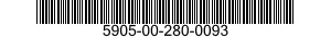 5905-00-280-0093 RESISTOR,ADJUSTABLE 5905002800093 002800093