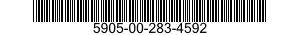 5905-00-283-4592 RESISTOR,FIXED,COMPOSITION 5905002834592 002834592