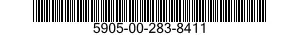 5905-00-283-8411 RESISTOR,VARIABLE,WIRE WOUND,PRECISION 5905002838411 002838411