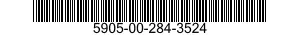 5905-00-284-3524 RESISTOR,FIXED,FILM 5905002843524 002843524