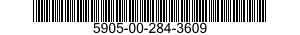 5905-00-284-3609 RESISTOR,FIXED,WIRE WOUND,INDUCTIVE 5905002843609 002843609