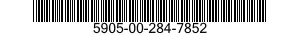 5905-00-284-7852 RESISTOR,FIXED,FILM 5905002847852 002847852
