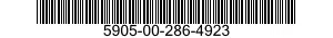 5905-00-286-4923 RESISTOR,FIXED,FILM 5905002864923 002864923