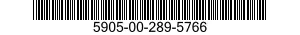 5905-00-289-5766 RESISTOR,FIXED,WIRE WOUND,NONINDUCTIVE 5905002895766 002895766