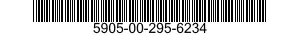 5905-00-295-6234 RESISTOR,FIXED,WIRE WOUND,INDUCTIVE 5905002956234 002956234