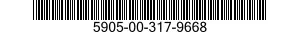 5905-00-317-9668 RESISTOR,FIXED,FILM 5905003179668 003179668