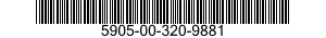 5905-00-320-9881 RESISTOR,VARIABLE,WIRE WOUND,PRECISION 5905003209881 003209881