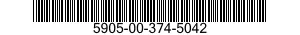 5905-00-374-5042 SPRING,RHEOSTAT MOU 5905003745042 003745042