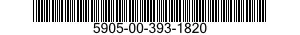 5905-00-393-1820 RESISTOR ASSEMBLY 5905003931820 003931820