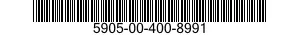 5905-00-400-8991 RESISTOR,FIXED,WIRE WOUND,INDUCTIVE 5905004008991 004008991
