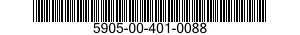5905-00-401-0088 RESISTOR,FIXED,FILM 5905004010088 004010088