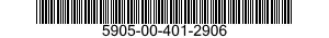 5905-00-401-2906 RESISTOR,FIXED,FILM 5905004012906 004012906