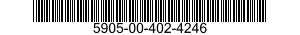 5905-00-402-4246 RESISTOR,FIXED,COMPOSITION 5905004024246 004024246