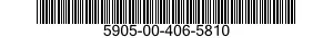 5905-00-406-5810 RESISTOR NETWORK 5905004065810 004065810