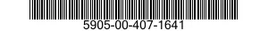 5905-00-407-1641 RESISTOR,FIXED,WIRE WOUND,NONINDUCTIVE 5905004071641 004071641