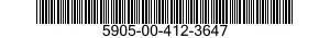 5905-00-412-3647 RESISTOR,VARIABLE,NONWIRE WOUND,NONPRECISION 5905004123647 004123647