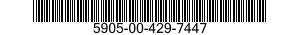 5905-00-429-7447 RESISTOR,FIXED,WIRE WOUND,INDUCTIVE 5905004297447 004297447