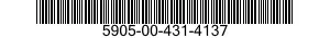 5905-00-431-4137 RESISTOR,FIXED,WIRE WOUND,INDUCTIVE 5905004314137 004314137