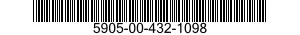 5905-00-432-1098 RESISTOR,FIXED,WIRE WOUND,INDUCTIVE 5905004321098 004321098