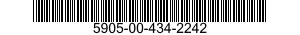 5905-00-434-2242 RESISTOR,VARIABLE,NONWIRE WOUND,NONPRECISION 5905004342242 004342242