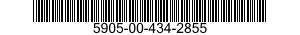 5905-00-434-2855 RESISTOR,FIXED,WIRE WOUND,NONINDUCTIVE 5905004342855 004342855