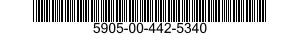 5905-00-442-5340 RESISTOR,FIXED,WIRE WOUND 5905004425340 004425340