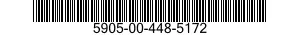 5905-00-448-5172 RESISTOR,FIXED,WIRE WOUND,NONINDUCTIVE 5905004485172 004485172