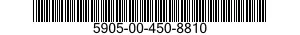 5905-00-450-8810 RESISTOR,FIXED,WIRE WOUND,NONINDUCTIVE 5905004508810 004508810