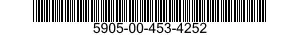 5905-00-453-4252 RESISTOR,FIXED,COMPOSITION 5905004534252 004534252