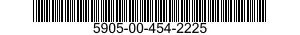 5905-00-454-2225 RESISTOR,FIXED,FILM 5905004542225 004542225