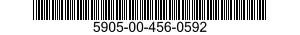 5905-00-456-0592 RESISTOR,FIXED,COMPOSITION 5905004560592 004560592