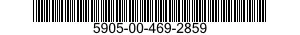5905-00-469-2859 RESISTOR,FIXED,WIRE WOUND,INDUCTIVE 5905004692859 004692859