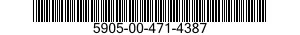5905-00-471-4387 RESISTOR,FIXED,WIRE WOUND,NONINDUCTIVE 5905004714387 004714387
