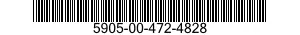 5905-00-472-4828 RESISTOR,FIXED,WIRE WOUND,INDUCTIVE 5905004724828 004724828
