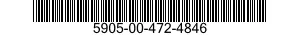 5905-00-472-4846 RESISTOR,VARIABLE,WIRE WOUND,NONPRECISION 5905004724846 004724846